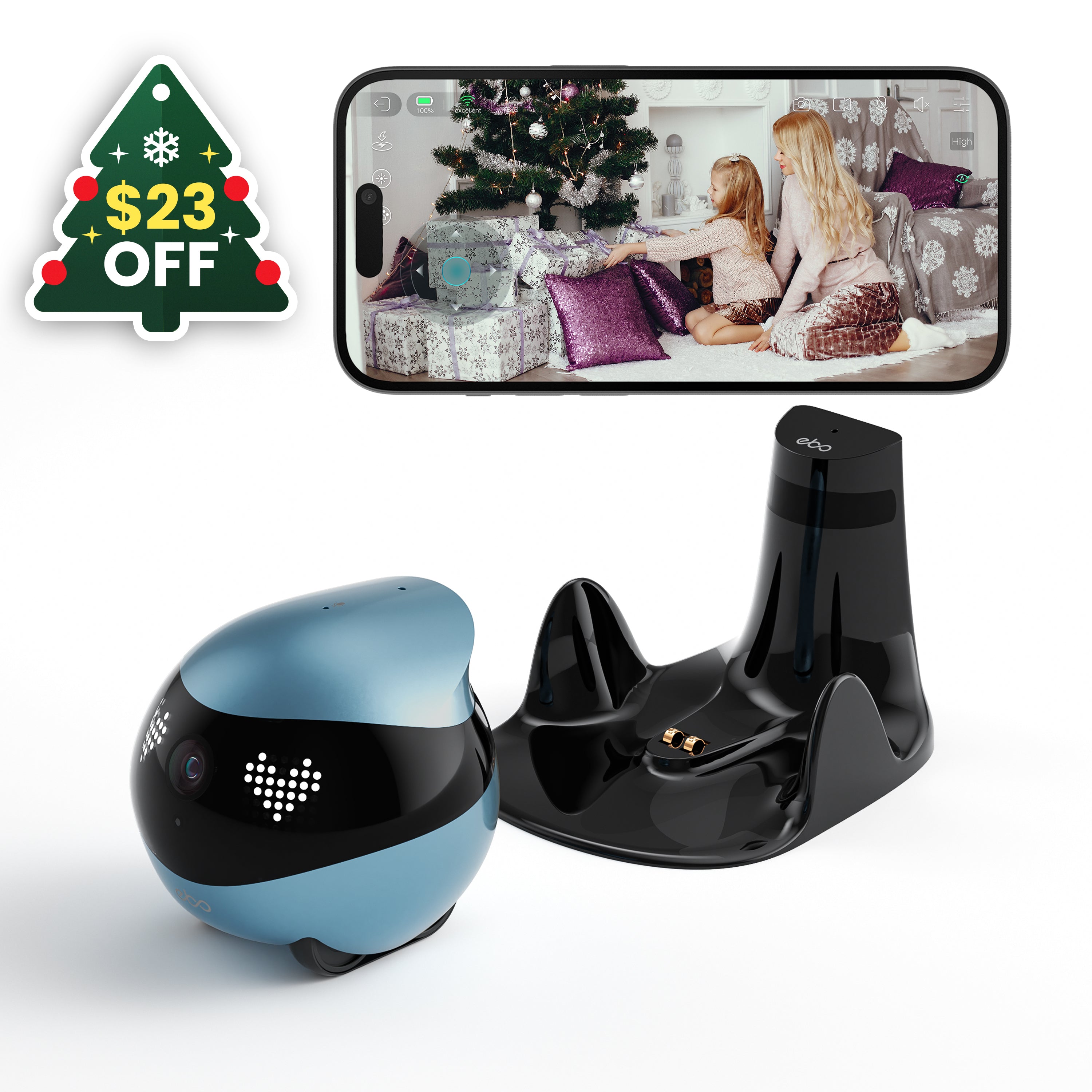 EBO Air 2 – KI-Sicherheits- & Haustierroboter 