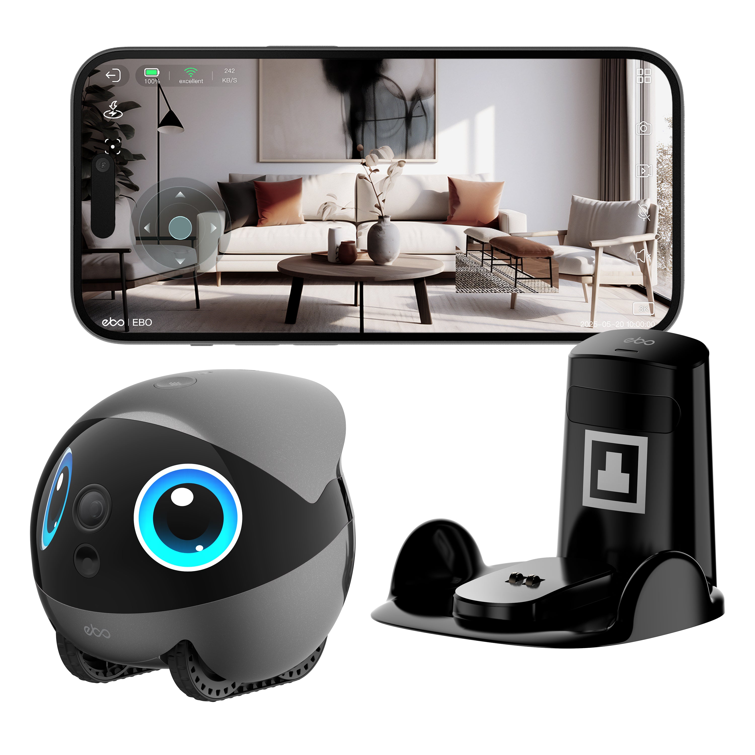 EBO Air 2 Plus – Sicherheits&Begleitroboter
