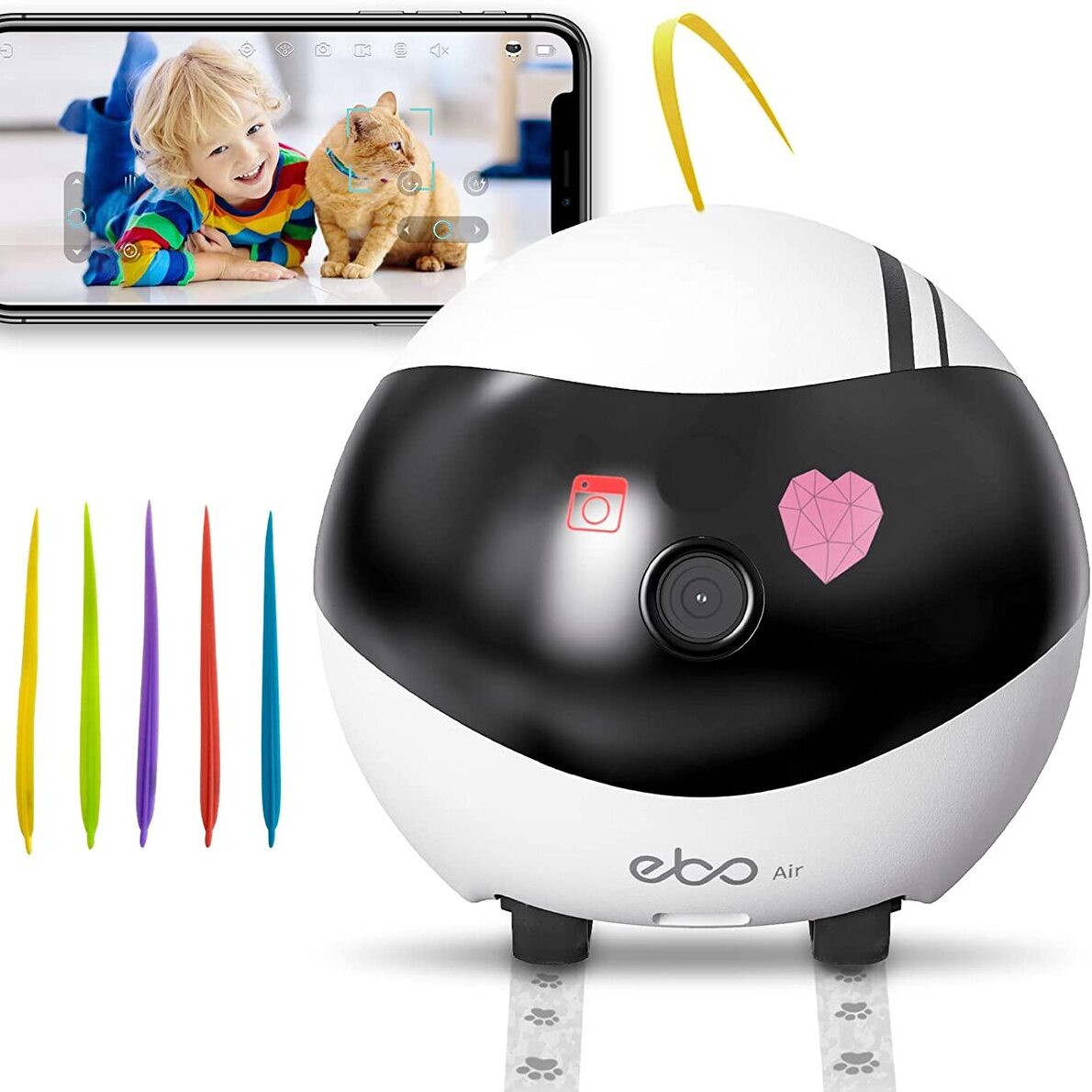 EBO Air Haustierroboter – 1080p Kamera&Laser
