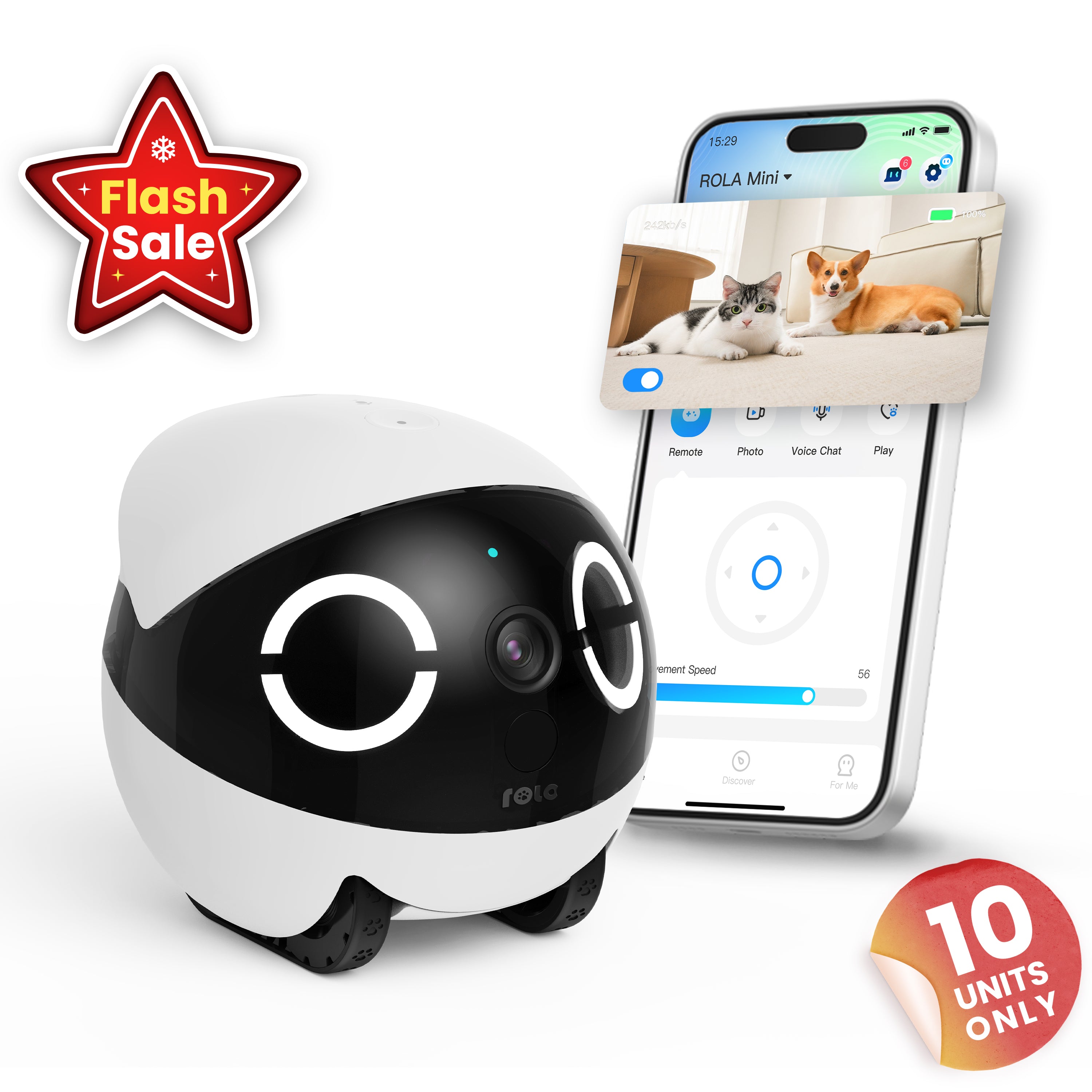 ROLA Mini Roboter – 2K Kamera & Überwachung