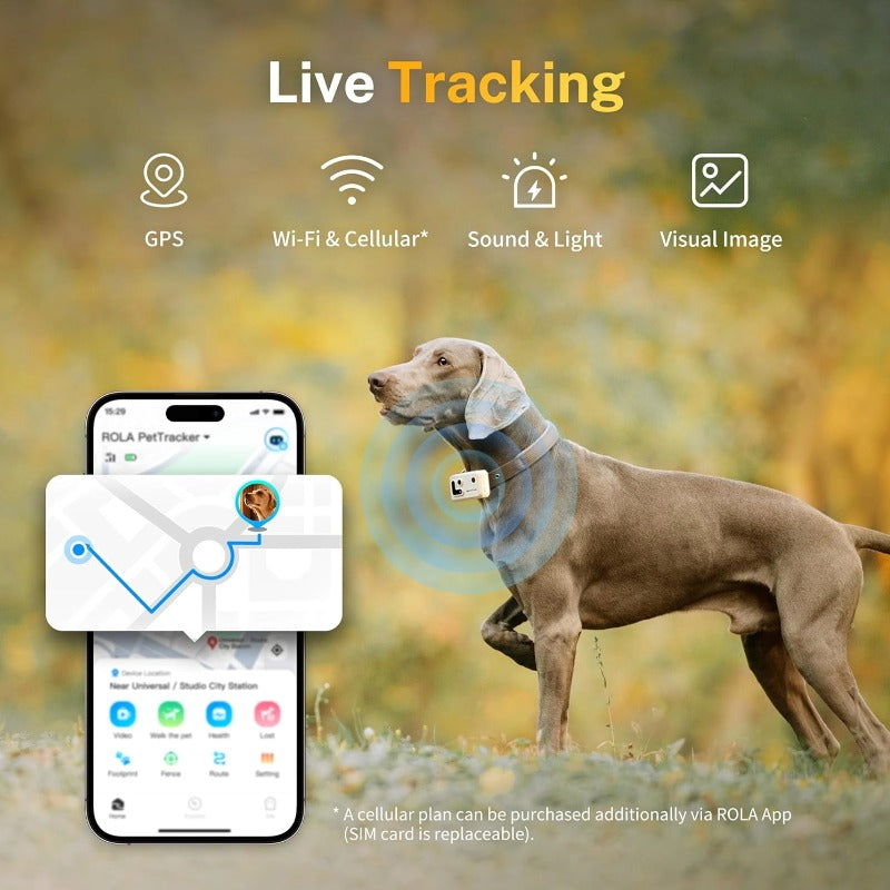 ROLA PetTracker-GPS Tracker with Camera