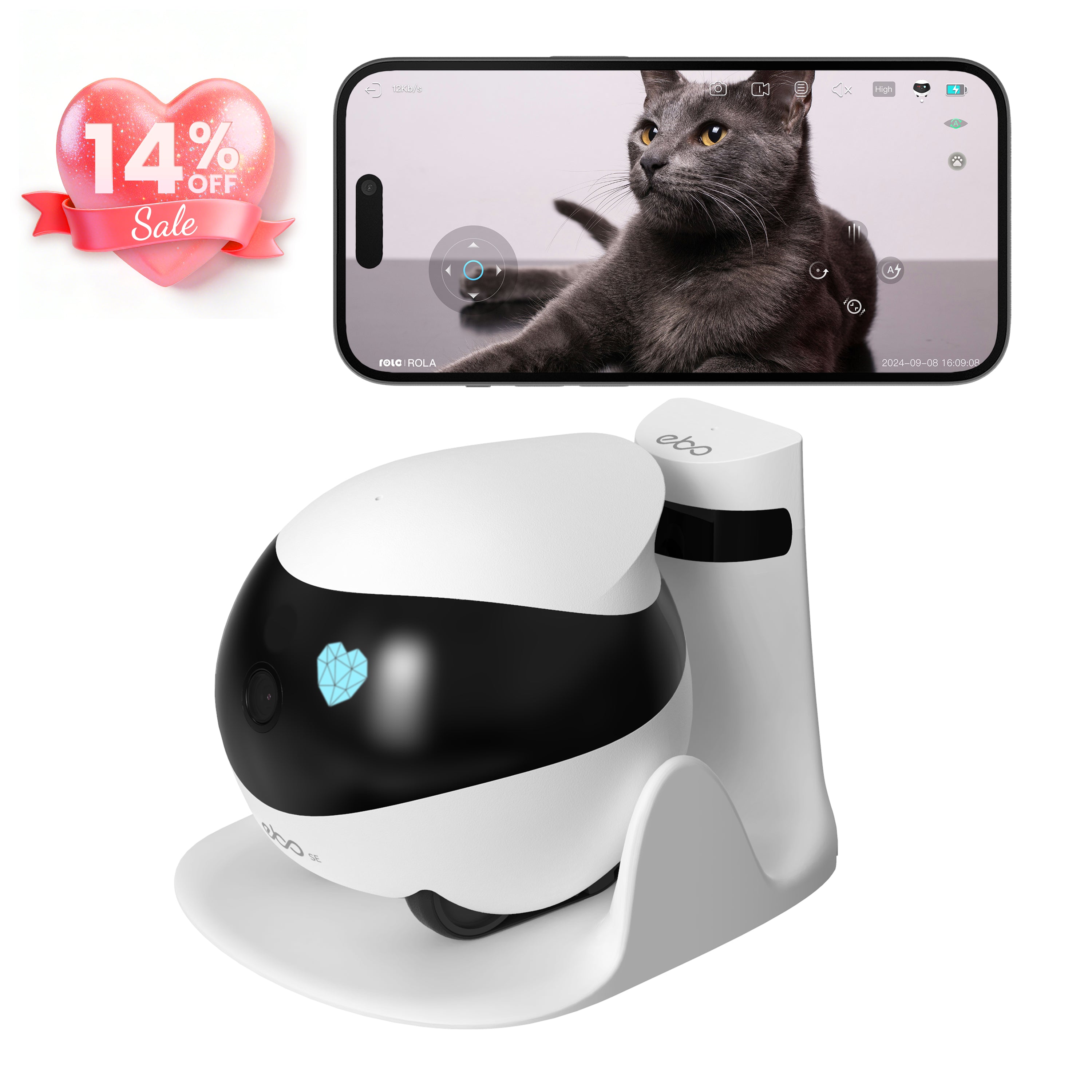 EBO SE kabelloser Kamera-Roboter