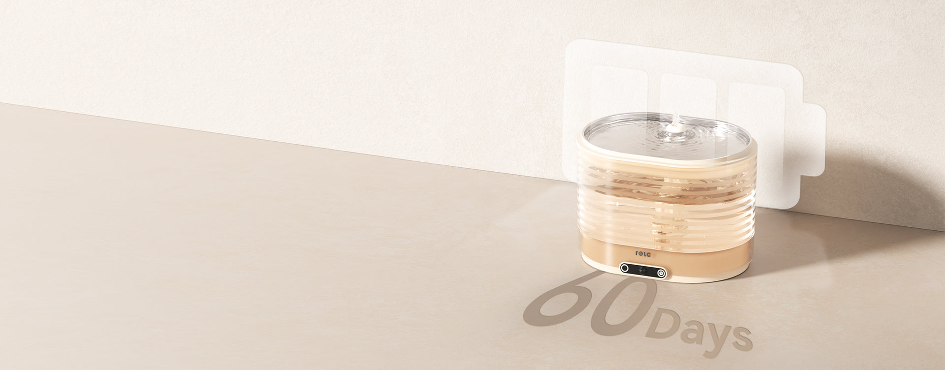 ROLA Smart Pet Water Fountain placement anywhere