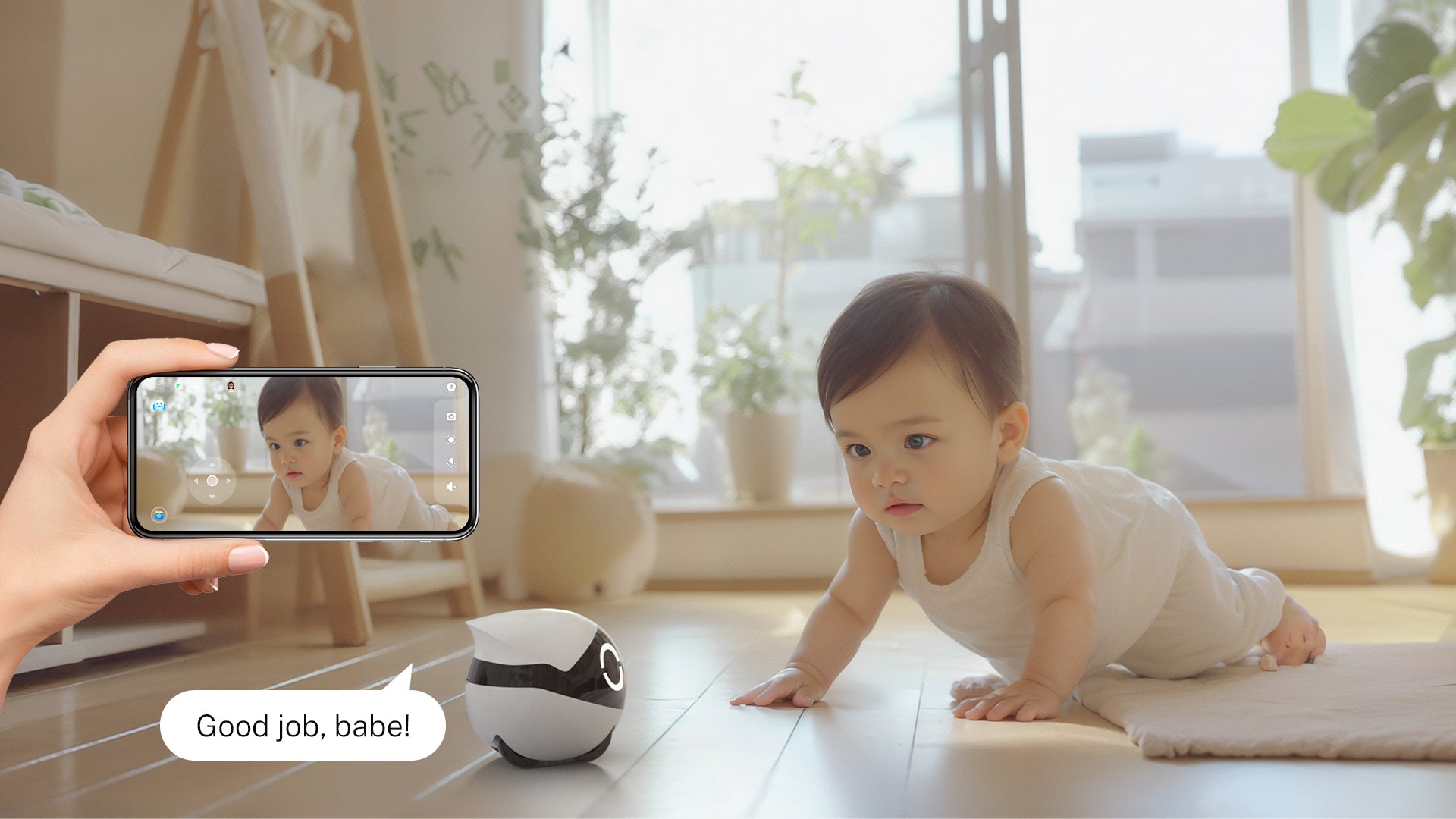 ROLA Mini companion robot baby monitor
