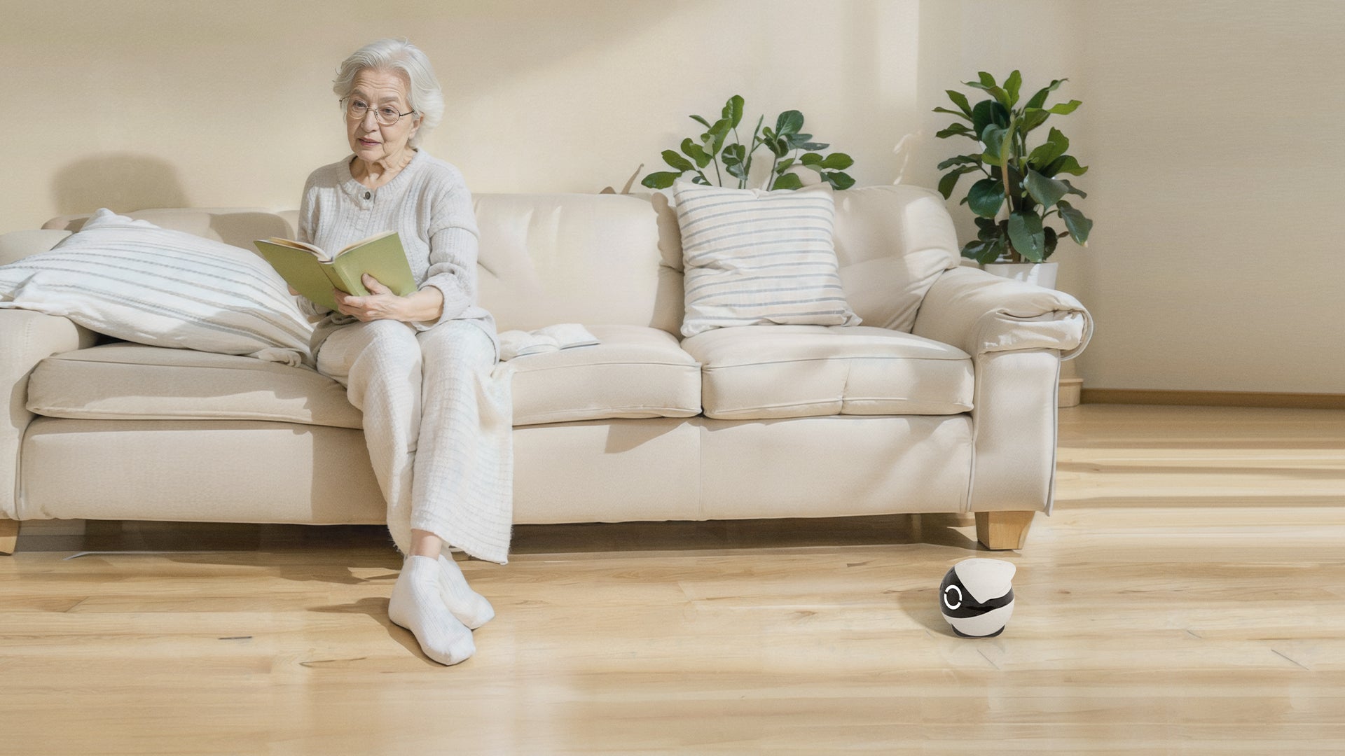 ROLA Mini companion caring for the elderly from anywhere